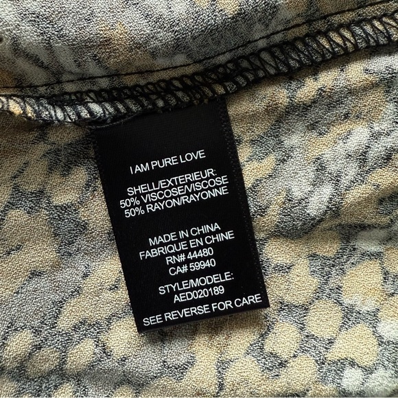 New AFRM Camila Animal Print Mini Dress Women’s M Golden Autumn Snake - Picture 11 of 17